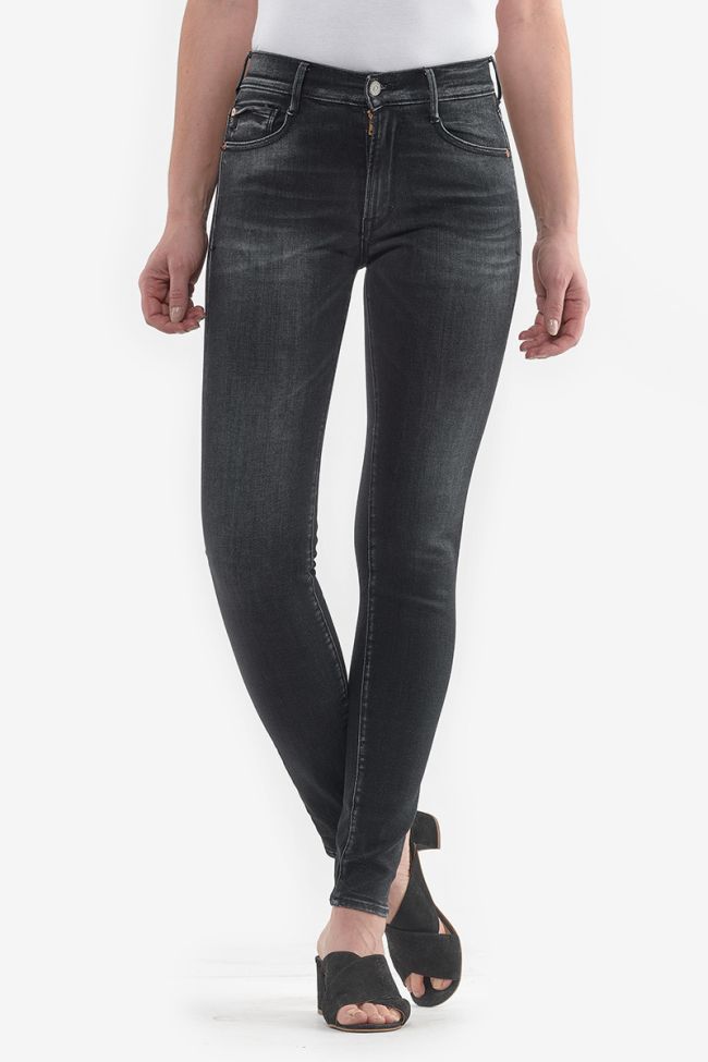 Jeans power taille haute skinny noir N°1