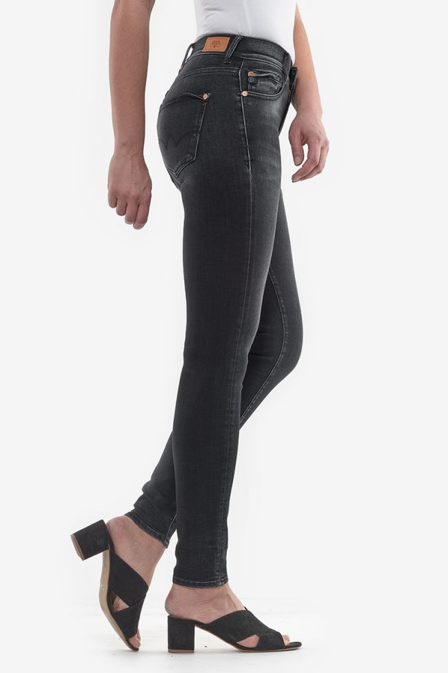 Jeans power taille haute skinny noir N°1