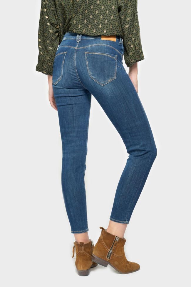 Jeans pulp slim taille haute 7/8ème bleu N°2