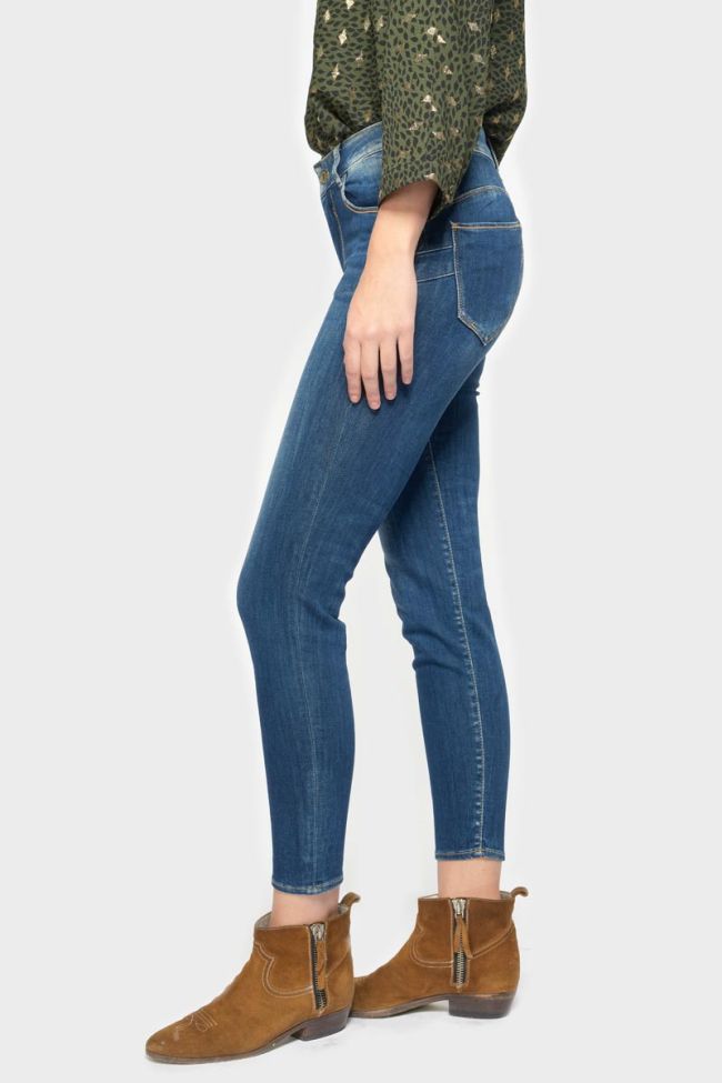 Jeans pulp slim taille haute 7/8ème bleu N°2
