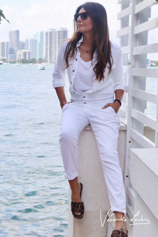 Combinaison John blanche by Véronika Loubry