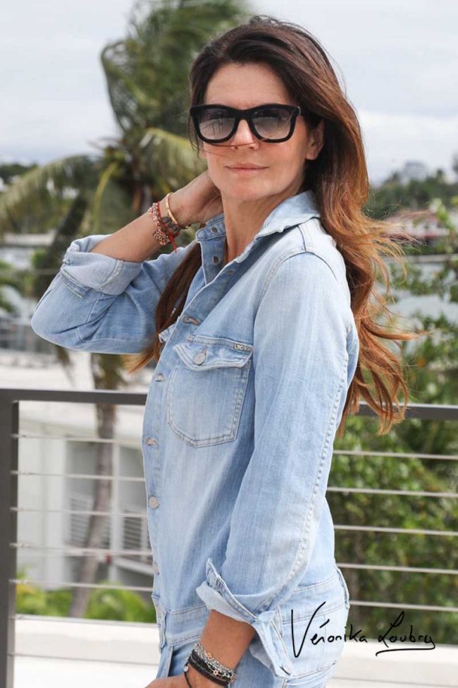 Combinaison en jeans Jake bleue by Véronika Loubry