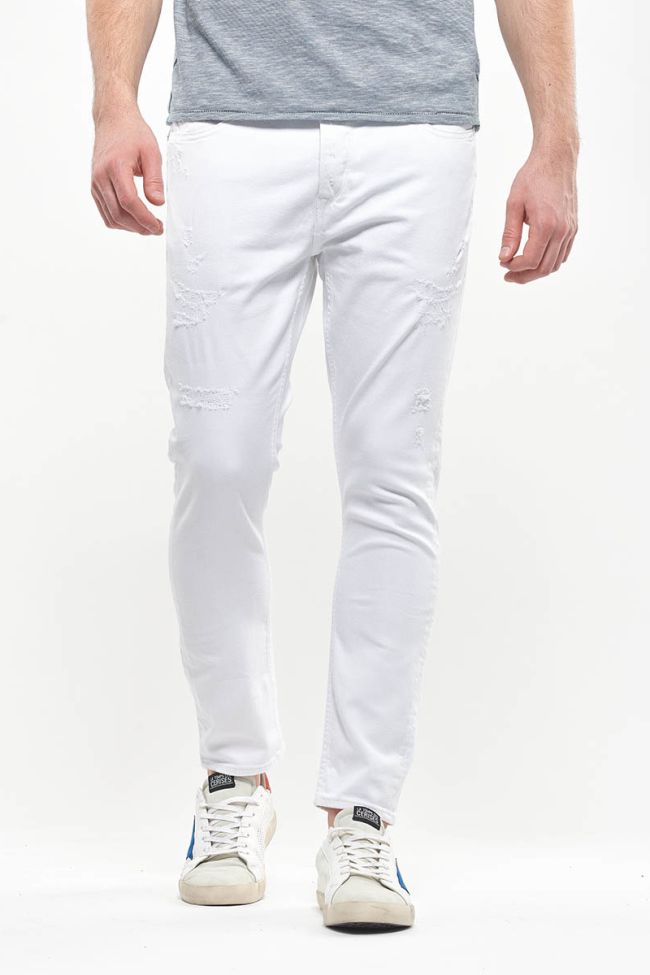 Jeans 900/15 tapered Basic destroy blanc