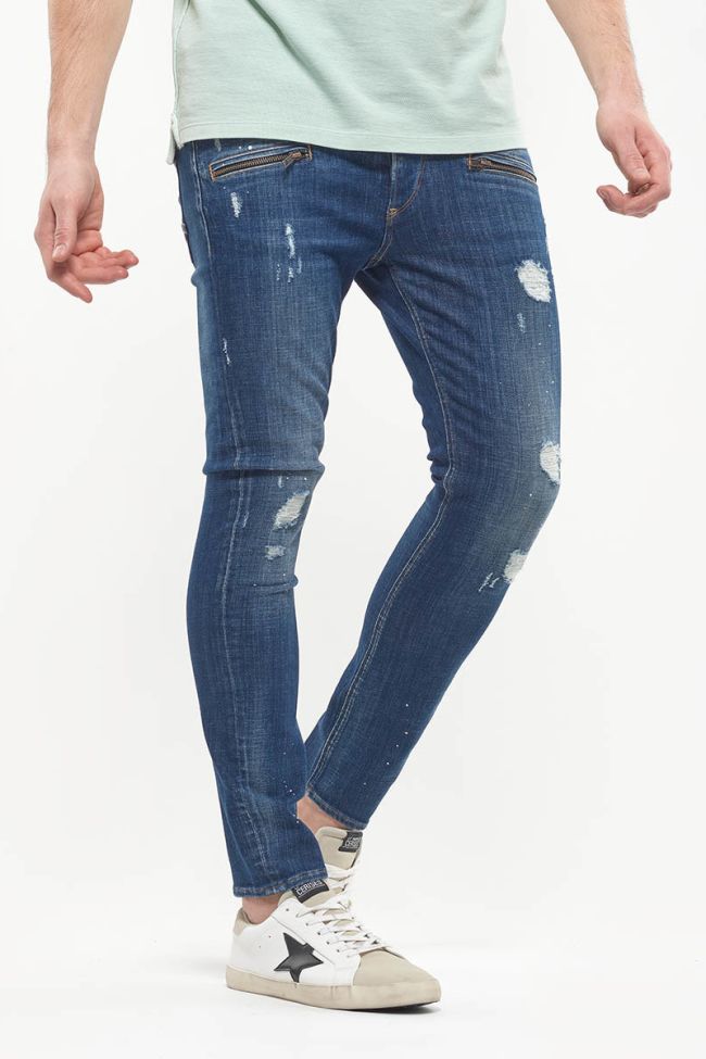 Jeans 900/15 tapered skinny Craft destroy bleu N°2