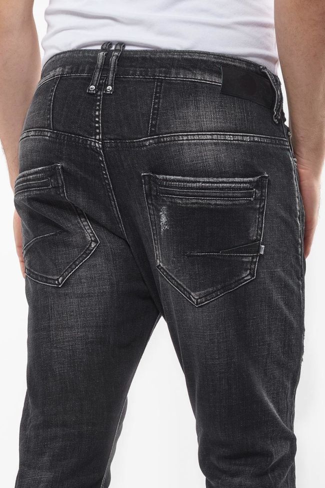 Rubbens 900/15 tapered 7/8ème jeans destroy gris N°1