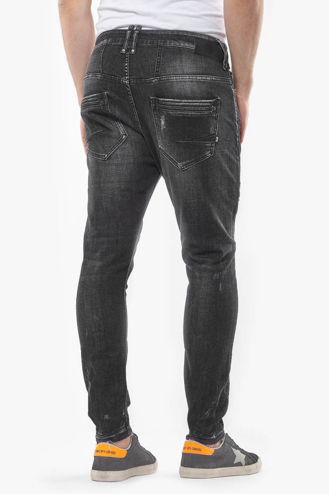 Rubbens 900/15 tapered 7/8ème jeans destroy gris N°1