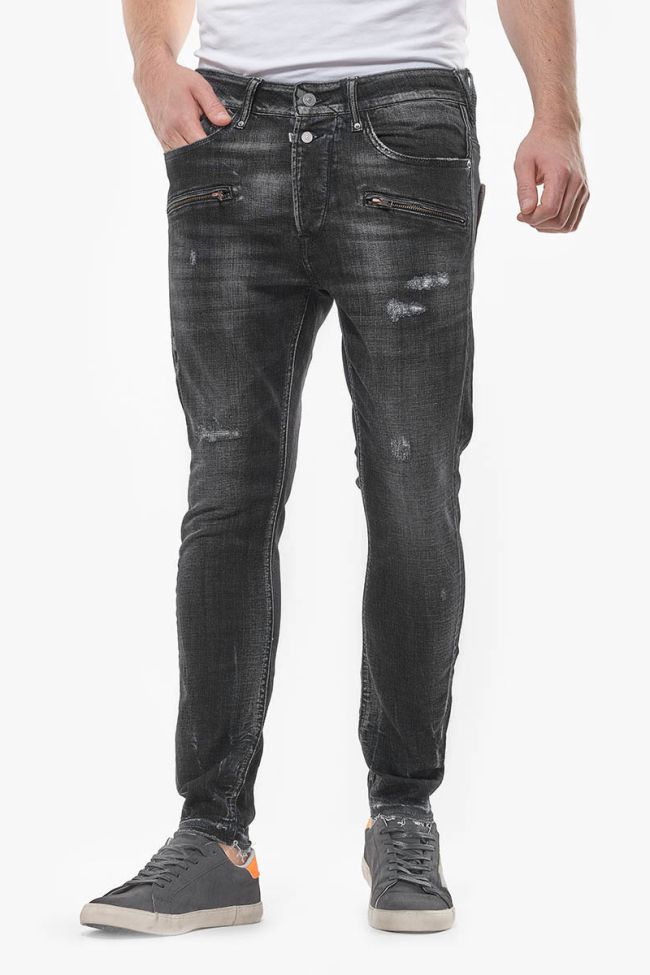 Rubbens 900/15 tapered 7/8ème jeans destroy gris N°1
