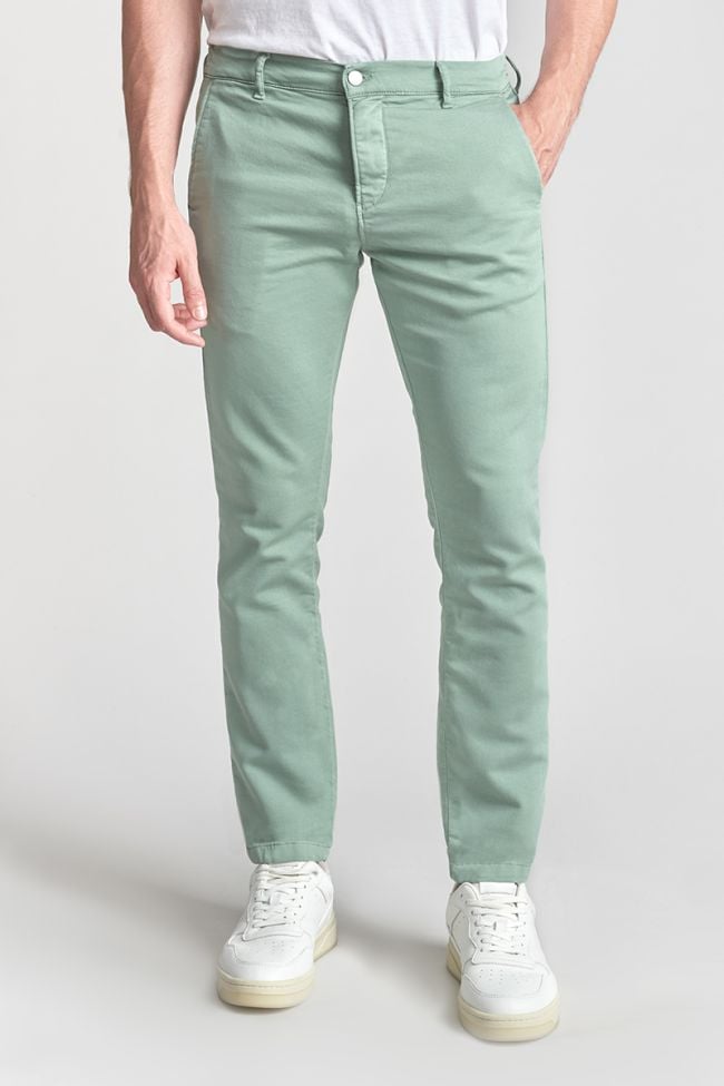Pantalon chino Jogg Kurt vert d'eau