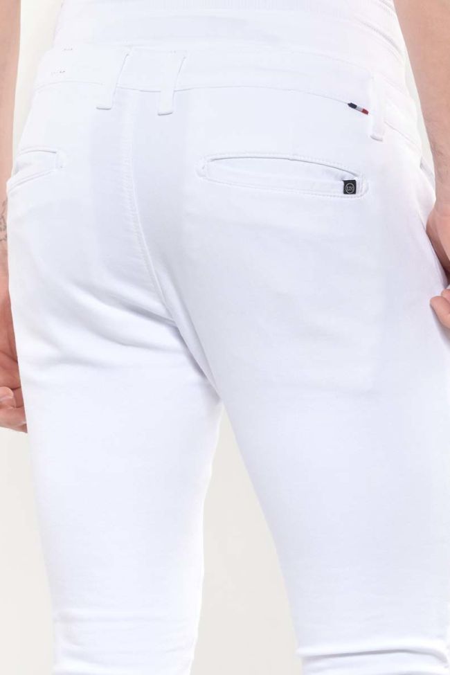Chino Jogg Slim Kurt blanc