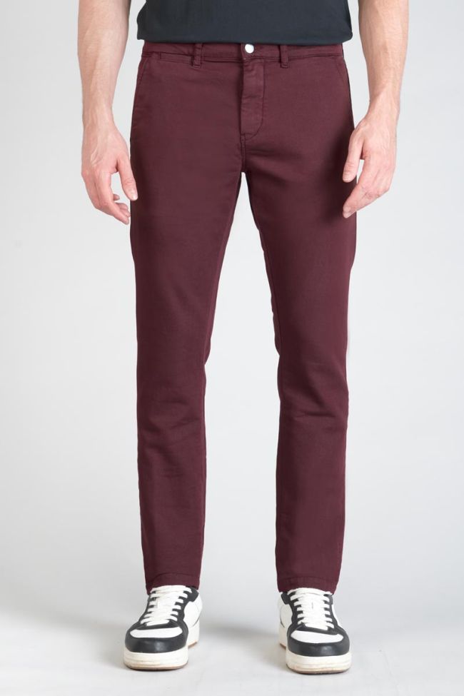 Pantalon chino Jogg Kurt bordeaux