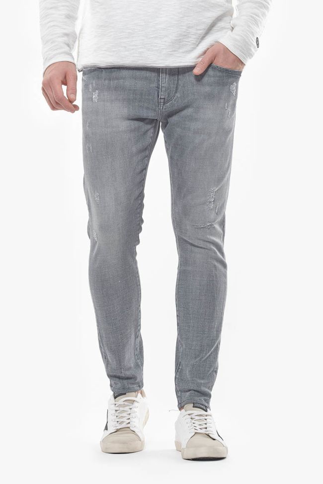 Jeans Power skinny 7/8ème destroy gris N°3