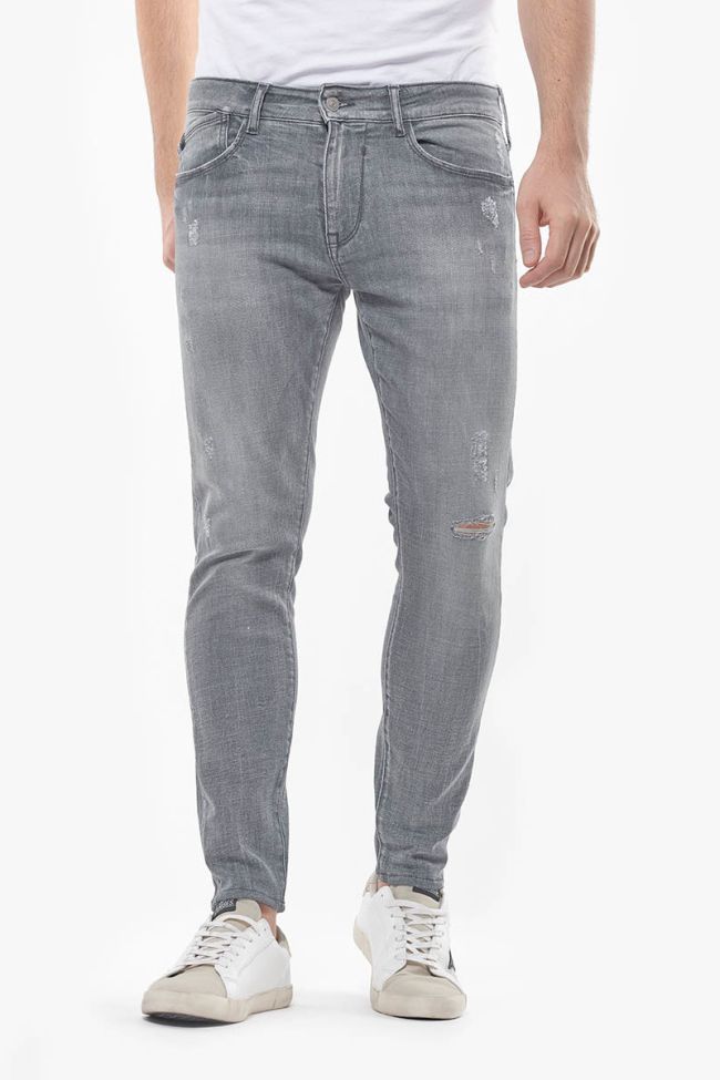 Jeans Power skinny 7/8ème destroy gris N°3