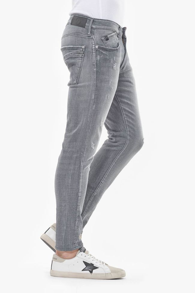 Jeans Power skinny 7/8ème destroy gris N°3