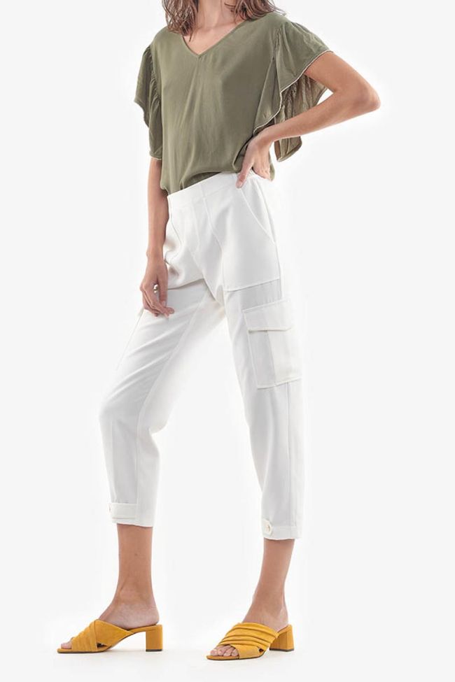 Pantalon Cargo Esmera blanc
