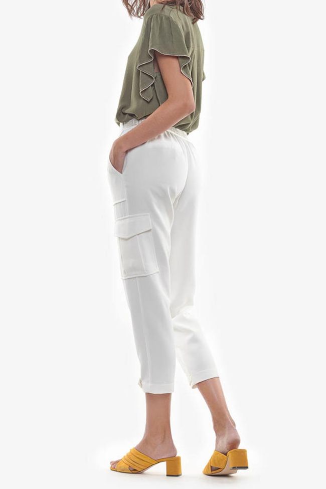 Pantalon Cargo Esmera blanc