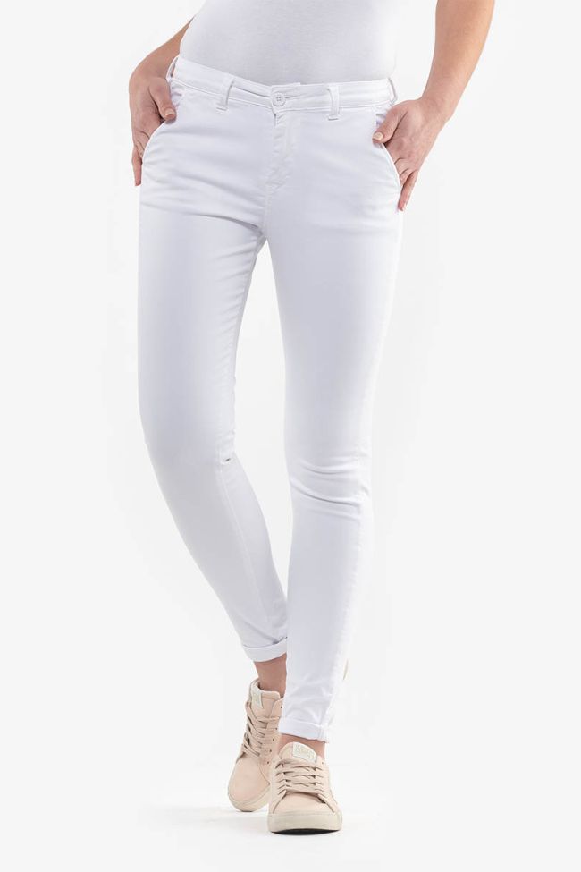 Pantalon chino Lidy slim blanc