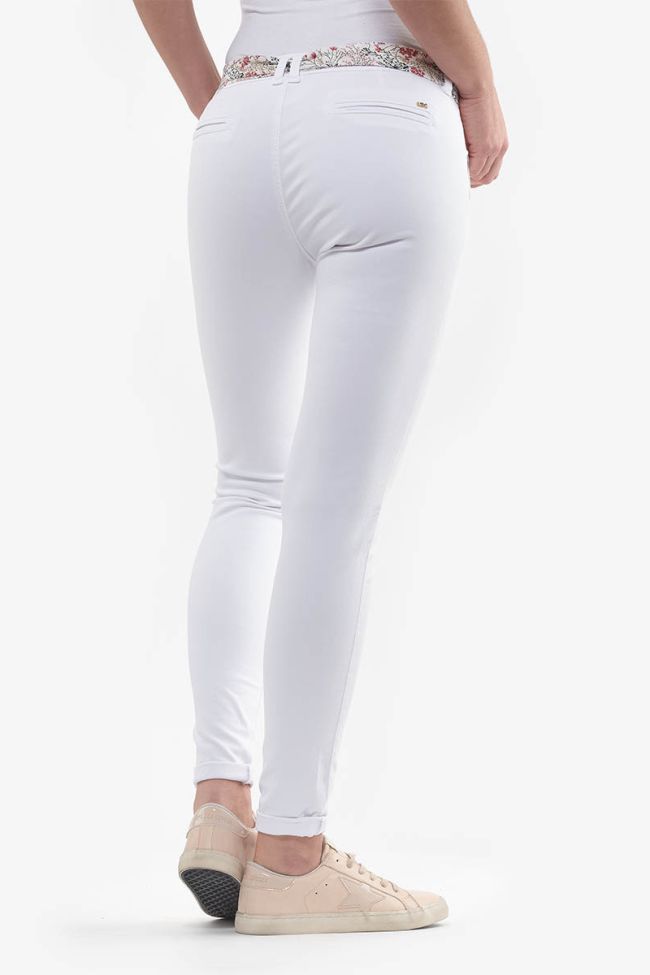 Pantalon chino Lidy slim blanc
