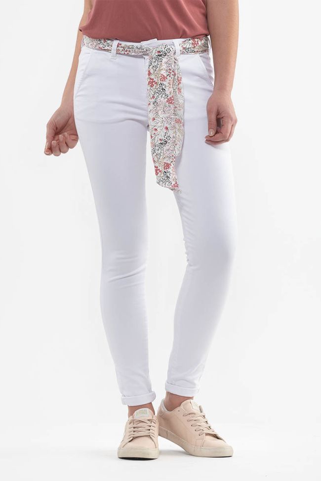 Pantalon chino Lidy slim blanc
