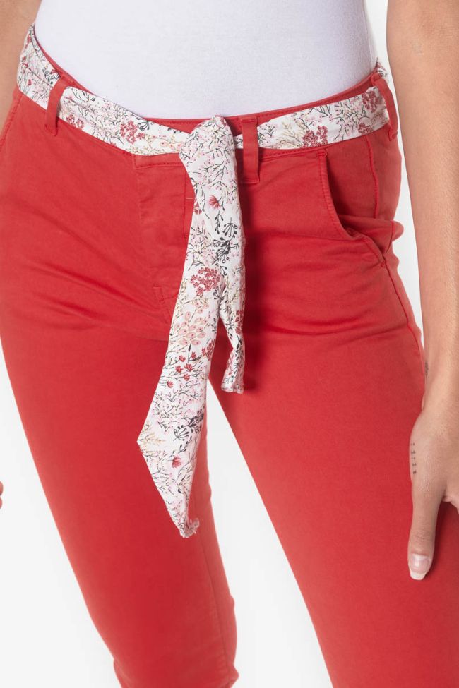 Pantalon Lidy Slim rouge