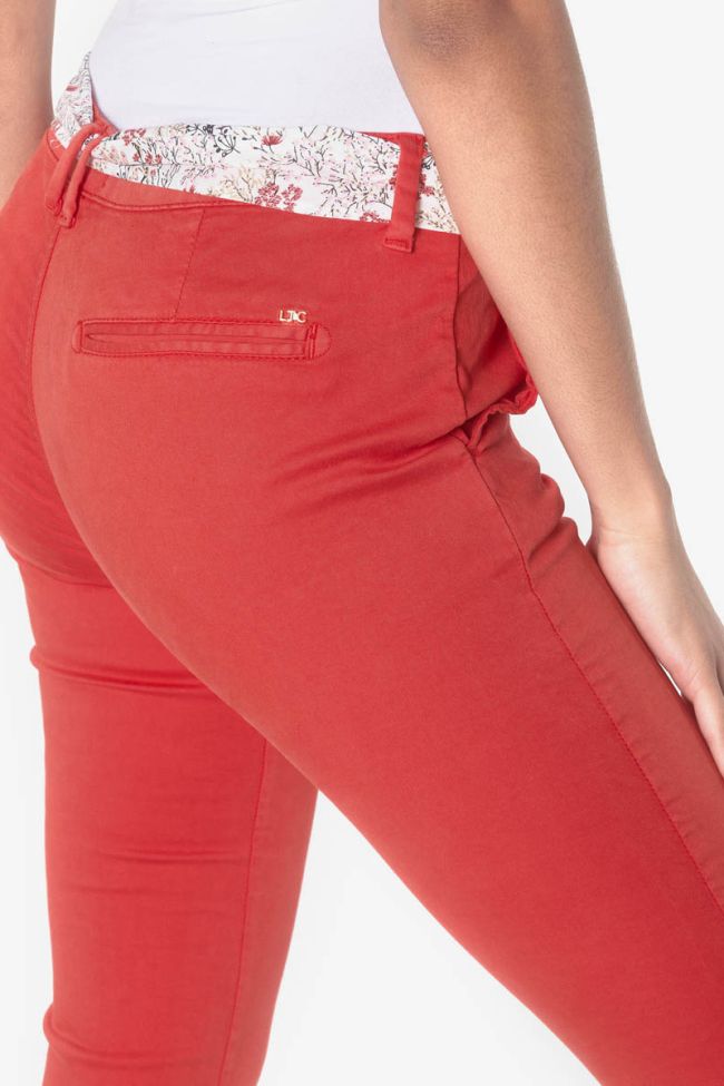 Pantalon Lidy Slim rouge