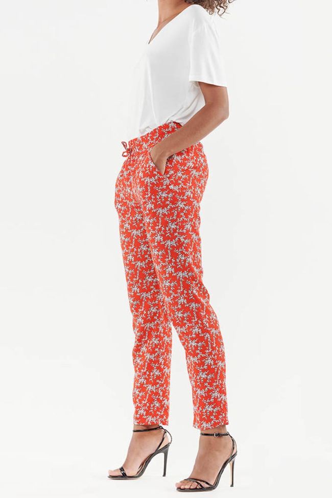 Pantalon Droit Tulipa rouge