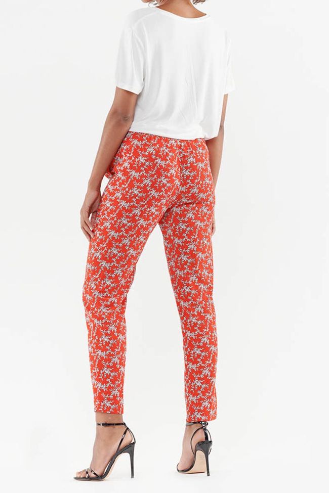 Pantalon Droit Tulipa rouge
