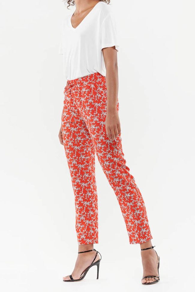 Pantalon Droit Tulipa rouge