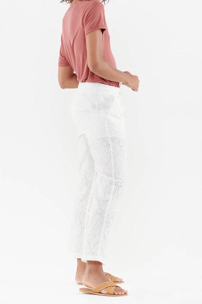 Pantalon droit Yeta blanc