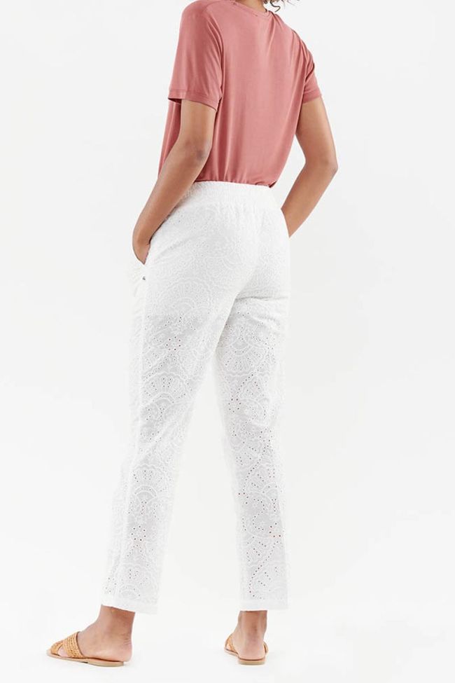 Pantalon droit Yeta blanc