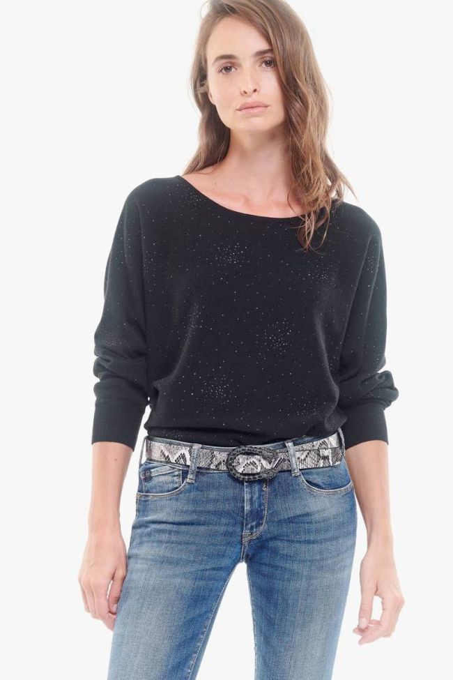 Ceinture en cuir Bey motif python grise 