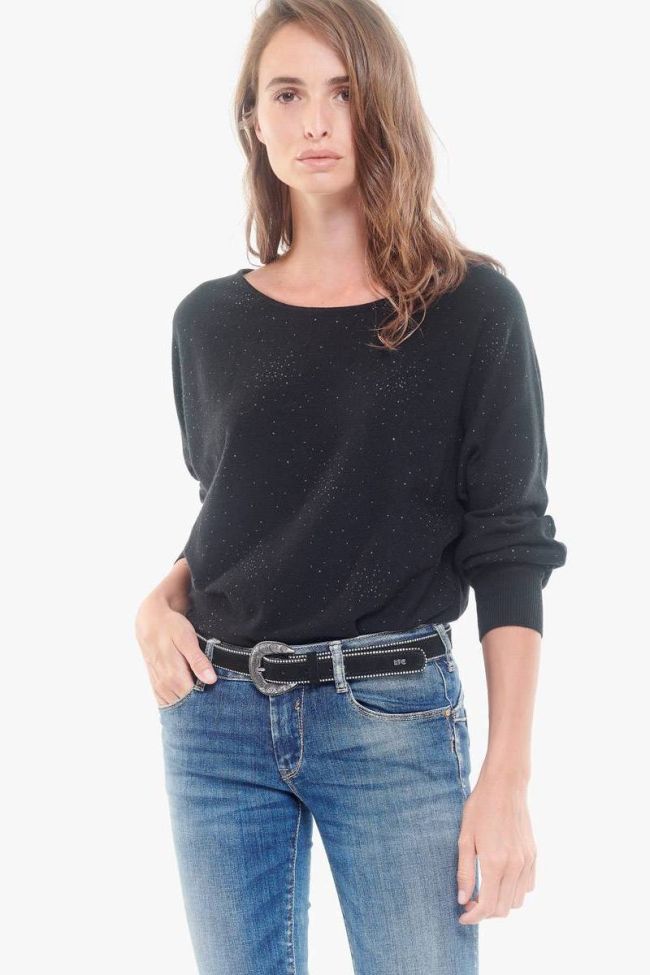 Ceinture en cuir Bisso noire