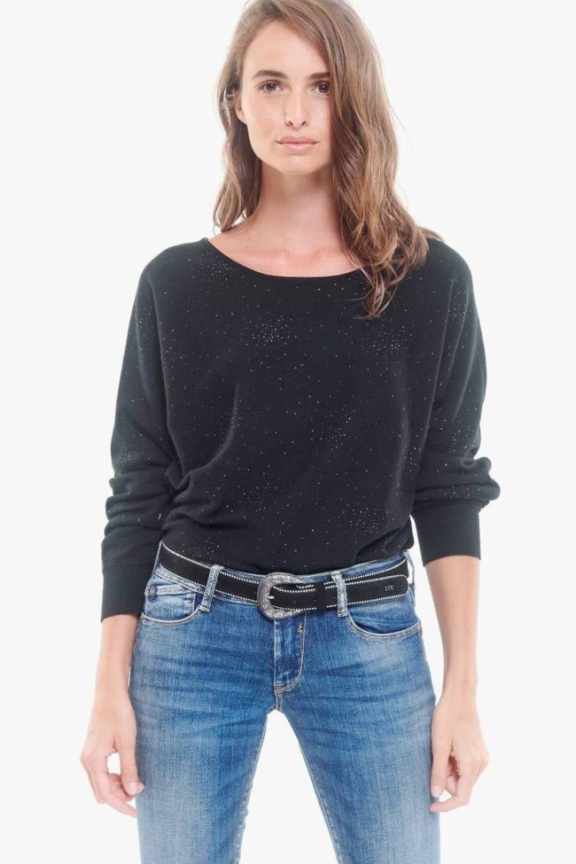 Ceinture en cuir Bisso noire