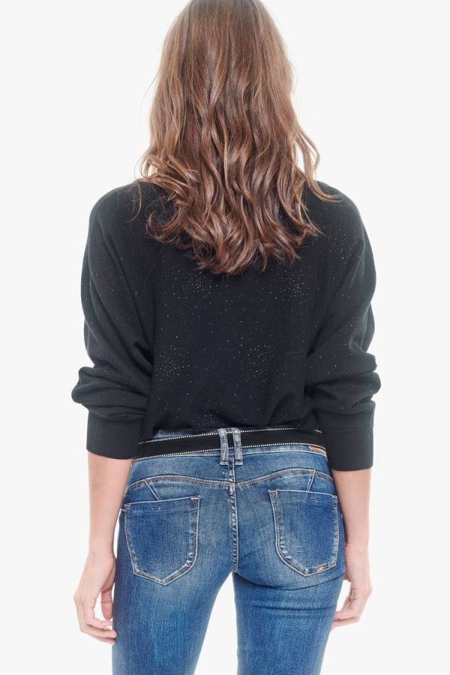 Ceinture en cuir Bisso noire