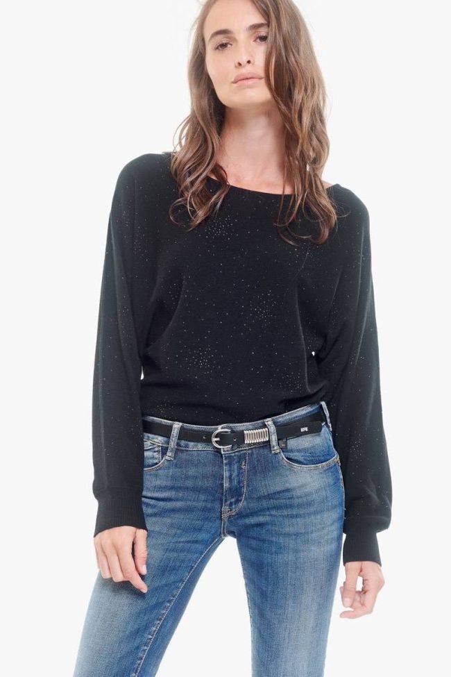 Ceinture en cuir Célia noire