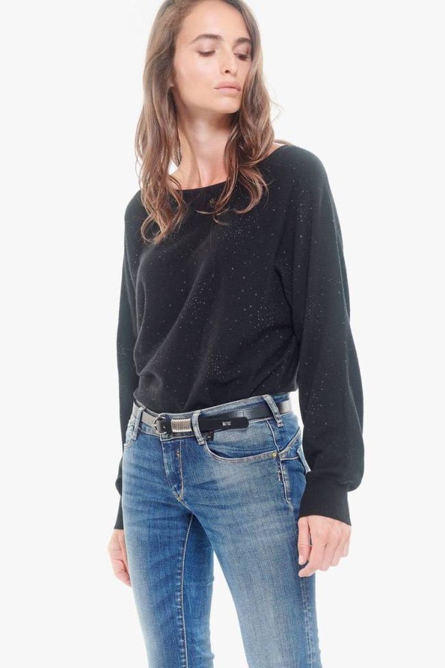 Ceinture en cuir Célia noire