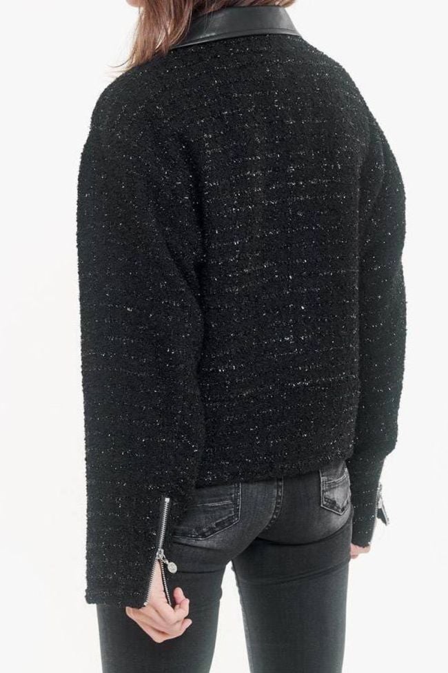 Veste style perfecto Alisson noire