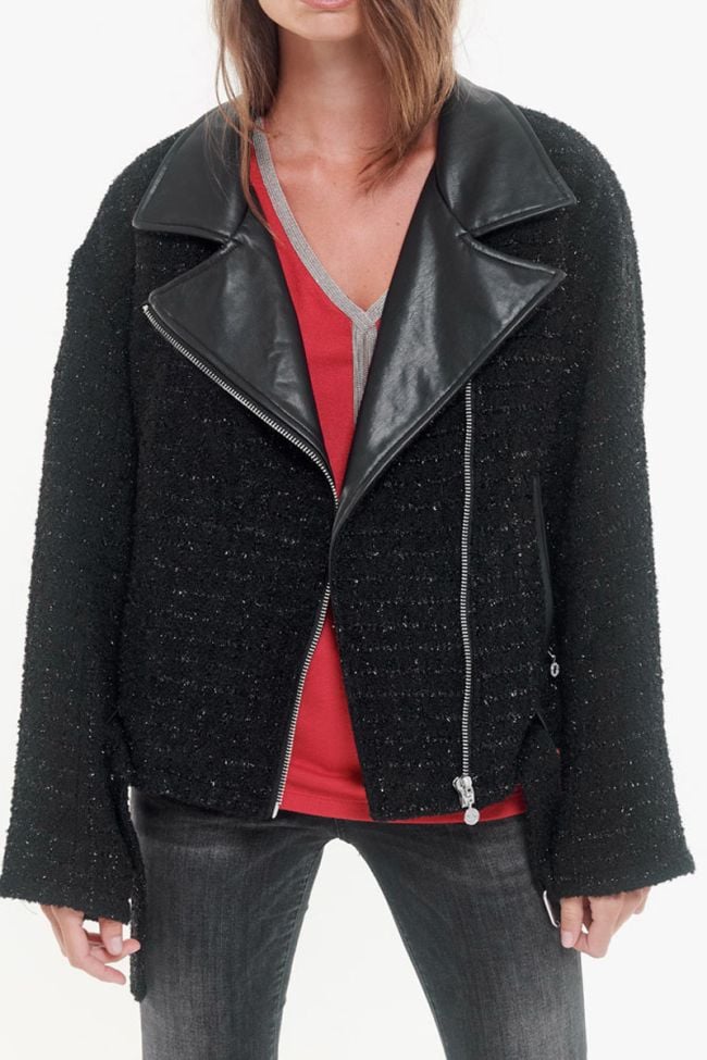 Veste style perfecto Alisson noire