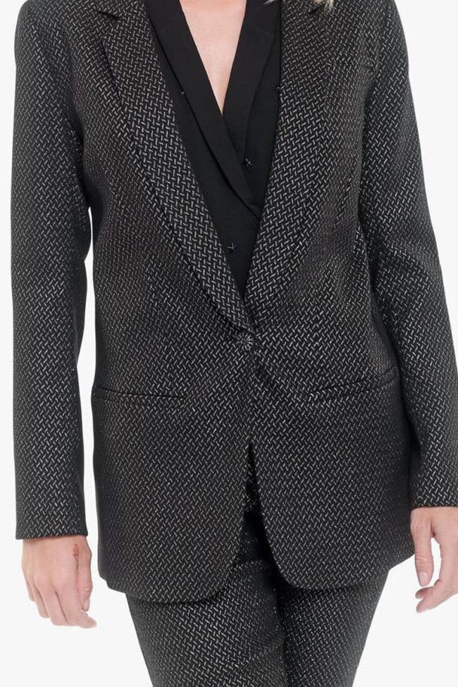Veste de blazer Calipso noire et or