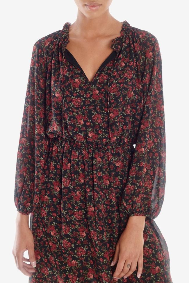 Robe mi-longue Damia rouge