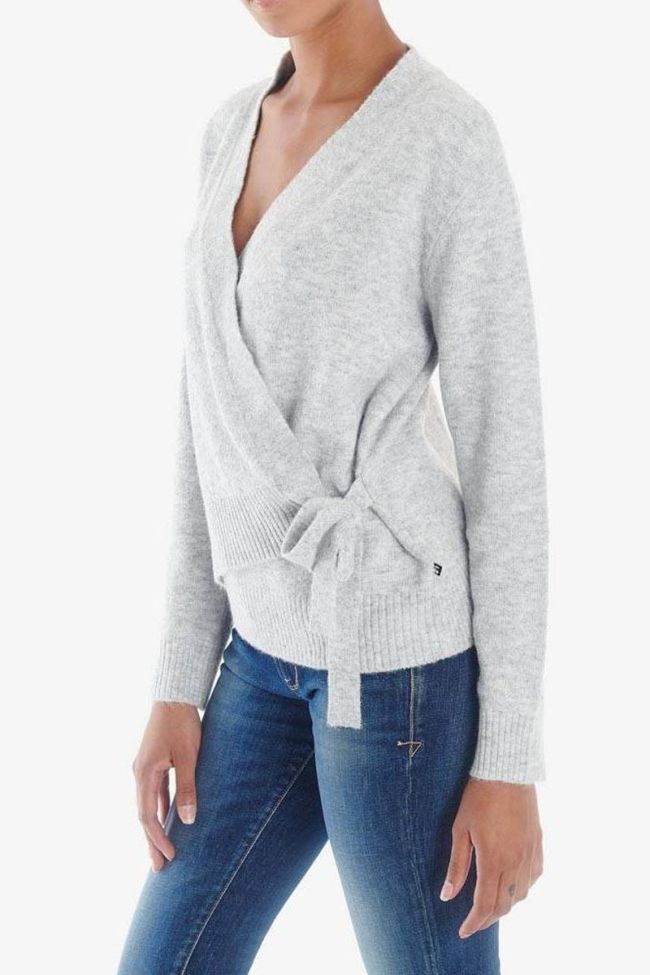 Cardigan cache-coeur Danie gris
