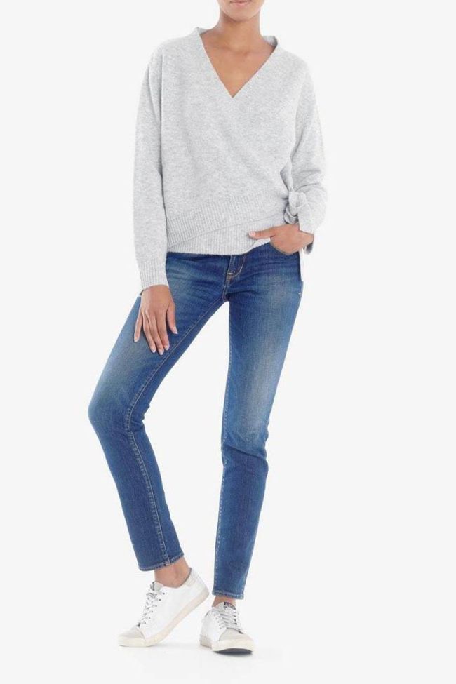 Cardigan cache-coeur Danie gris