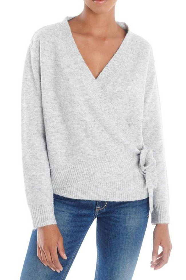 Cardigan cache-coeur Danie gris