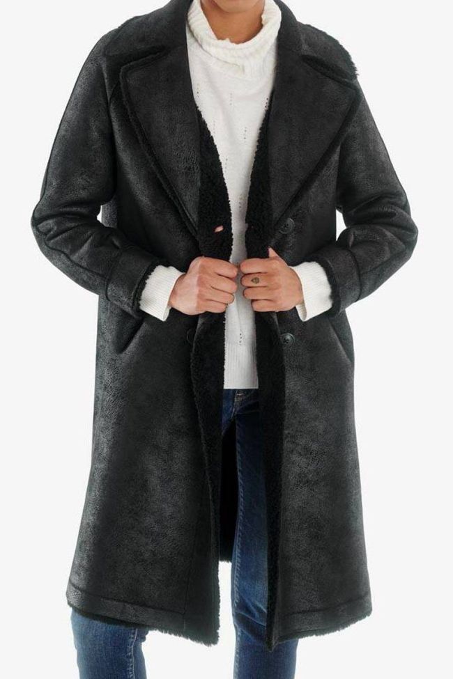 Manteau réversible Igor noir