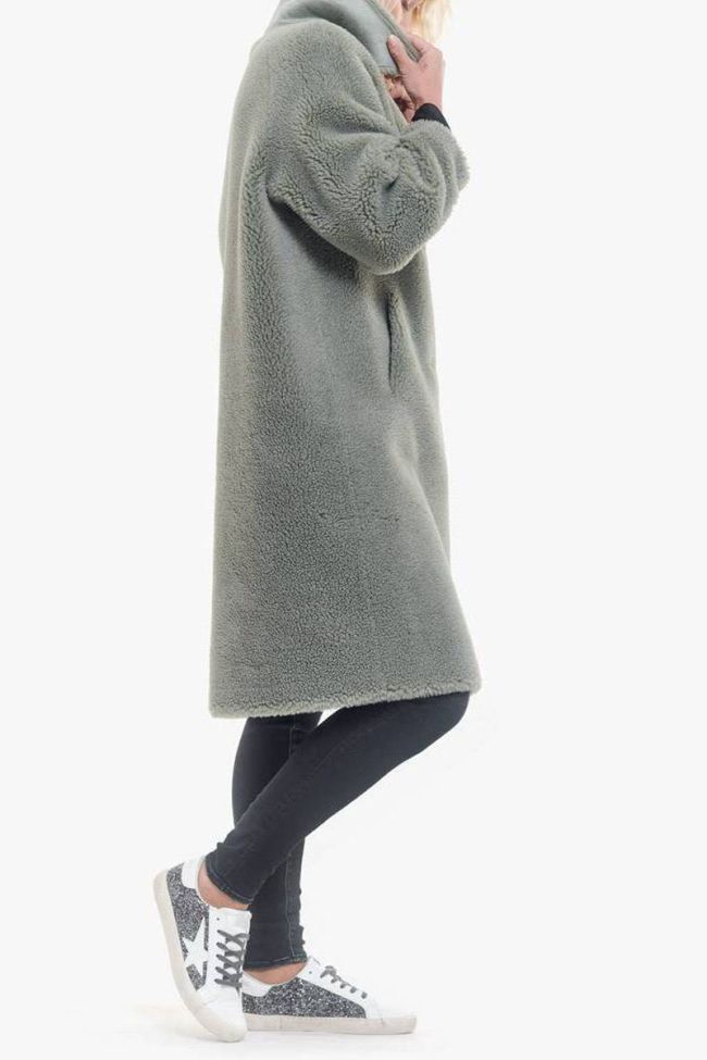 Manteau réversible Igor vert d'eau