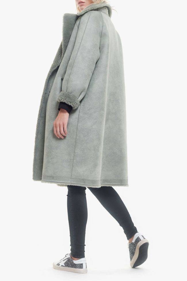 Manteau réversible Igor vert d'eau