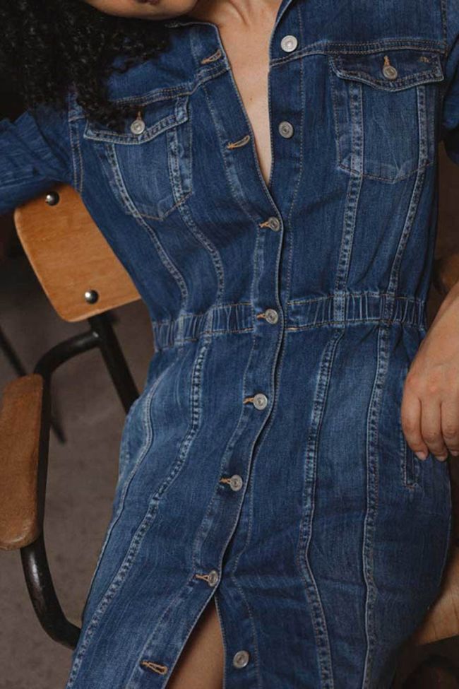 Robe en jeans Meg bleue