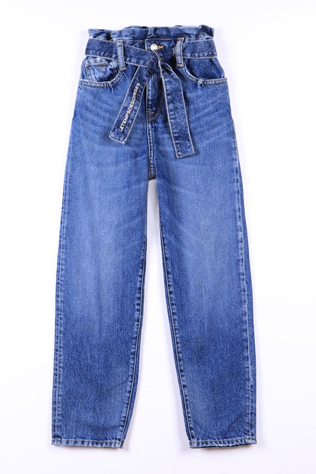 Jeans taille haute bleu N°4 