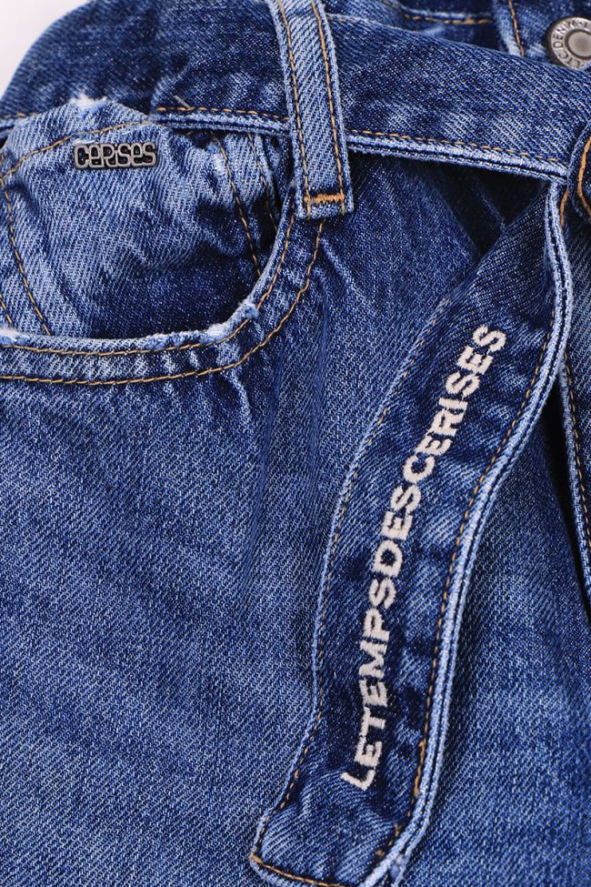 Jeans taille haute bleu N°4 