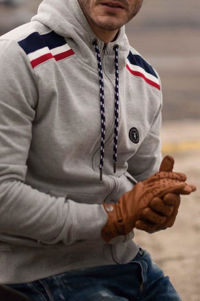 Sweat zippé gris Celto