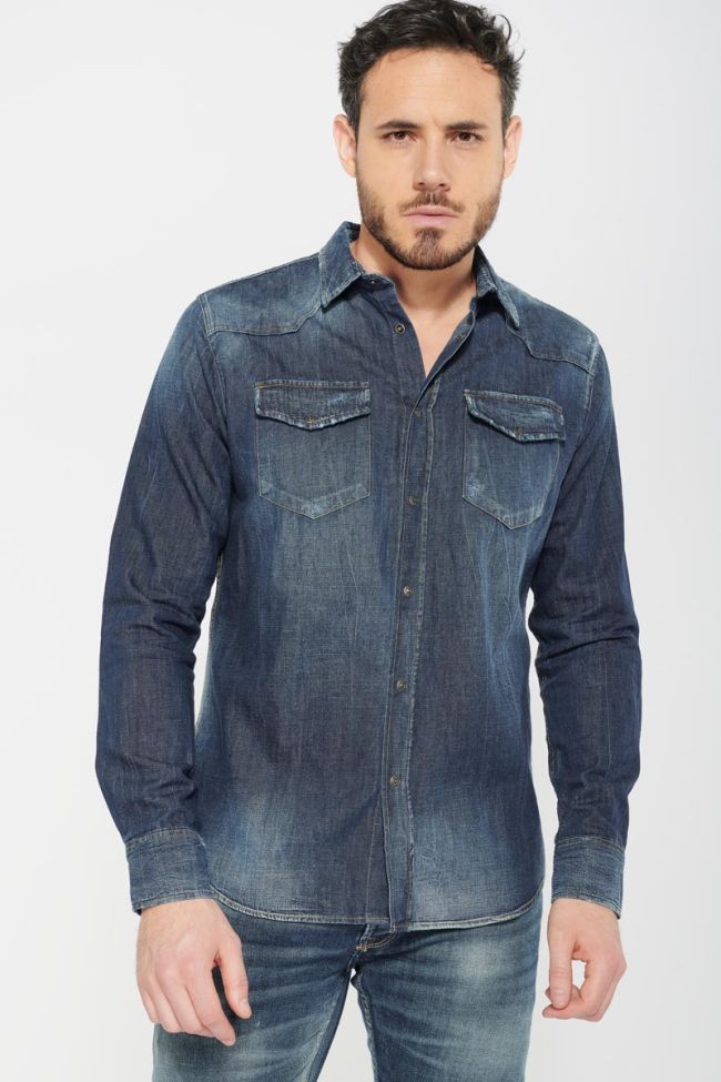 Chemise Juanito en jeans bleu